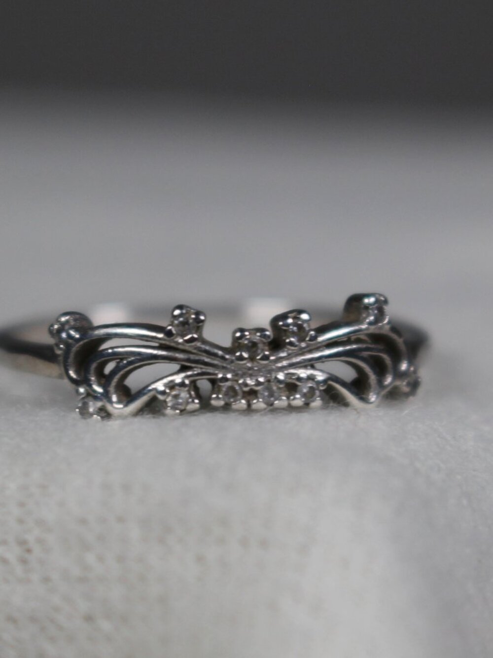 925 sterling silver abstract butterfly ring size 8 delicate